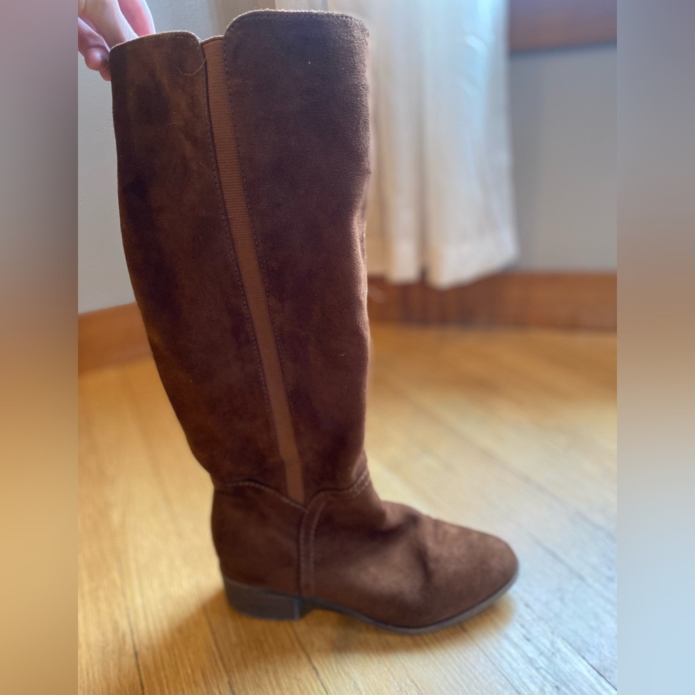 Brown Suede Boots